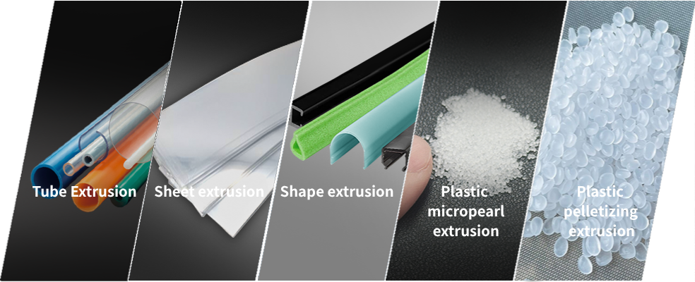 SPiDER EXTRUSION are also involved in other plastics industries,  such as Tube extrusion,Sheet extrusion,Shape extrusion,Plastic micropearl extrusion,Plastic pelletizing extrusion..
