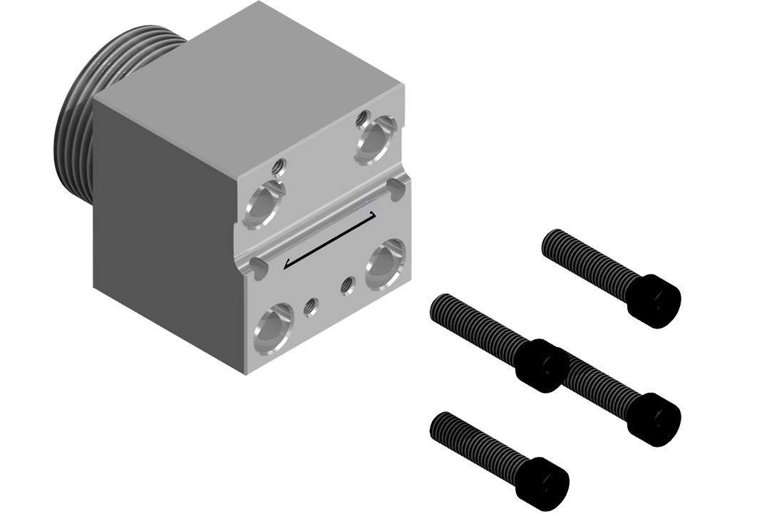 Shape Extrusion Crosshead showing internal flow channel design for complex shapes-SPiDER EXTRUSION