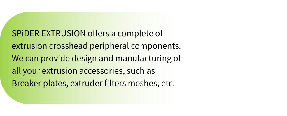 SPiDER EXTRUSION breaker plate for precision wire & cable extrusion applications, offering custom OEM/ODM quality.